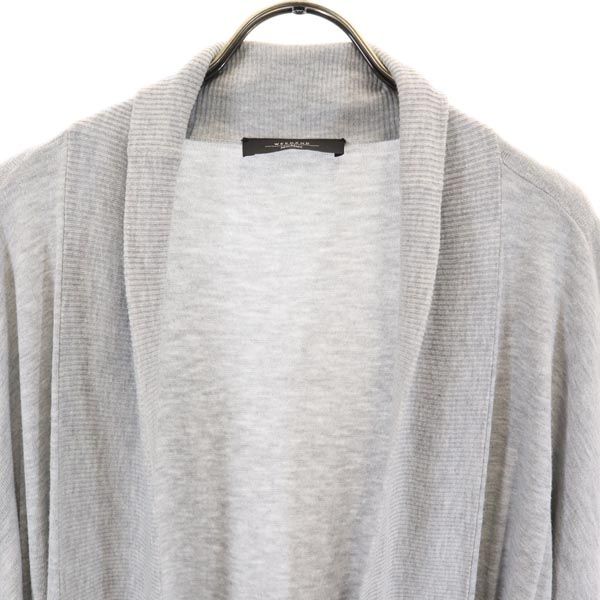 MAX MARA Weekend Long Sleeve Cardigan Gray Women Used