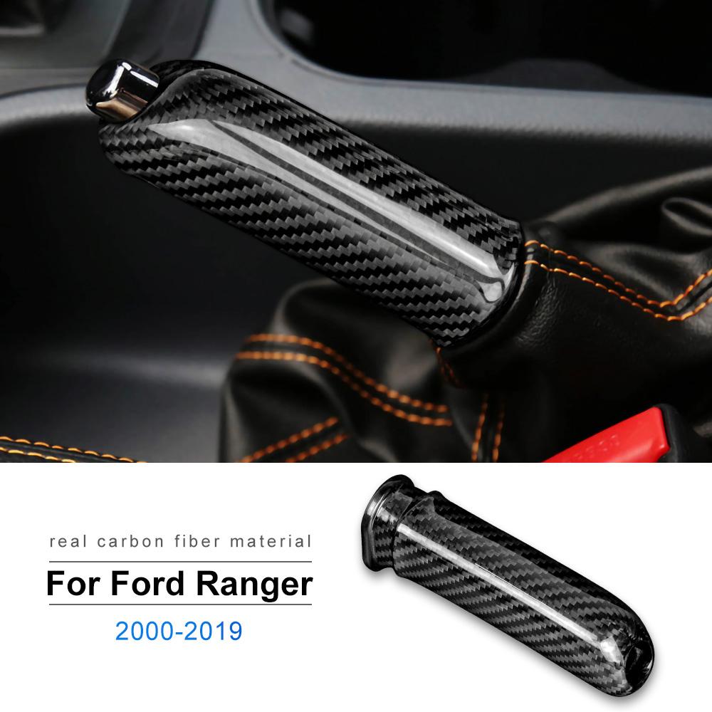 Real Hard Carbon Fiber for Ford Ranger 2000 2001-2014 2015 2016 2017 2018  for Ford Ranger Car Replace Handbrake Grips Cover For Ford Ranger