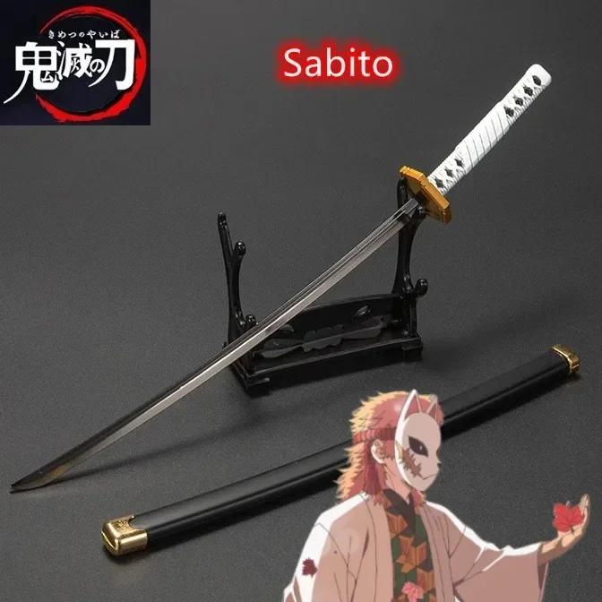 25cm Metal Demon Slayer Katana Kimetsu No Yaiba Steel Tanjirou Sword Real Size Japanese Katana Samurai Sabre Kid Toy Ainme Gift