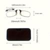 Portable Reading Glasses Legless Nose Clip Reading Glasses Glasses Case Can Stick On Mobile Phone Easy To Carry