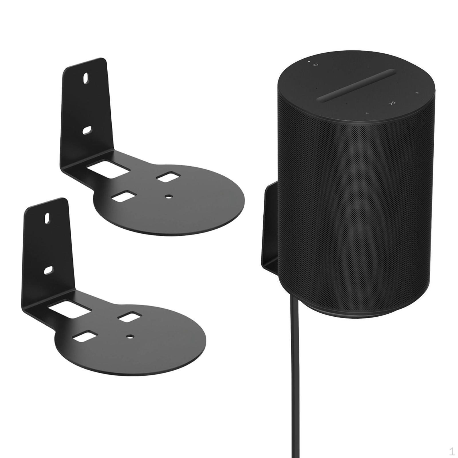 

2Pcs Speaker Wall Mount Bracket Holder Easy to Install Accessories Sturdy