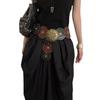 Retro Western Pu Leather Belt For Women With Metal Conchos And Rivets For Dress Accessories