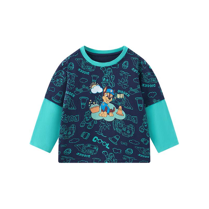 

Мальчишеская футболка с длинным рукавом «Щенячий патруль», имитирующая две части 130