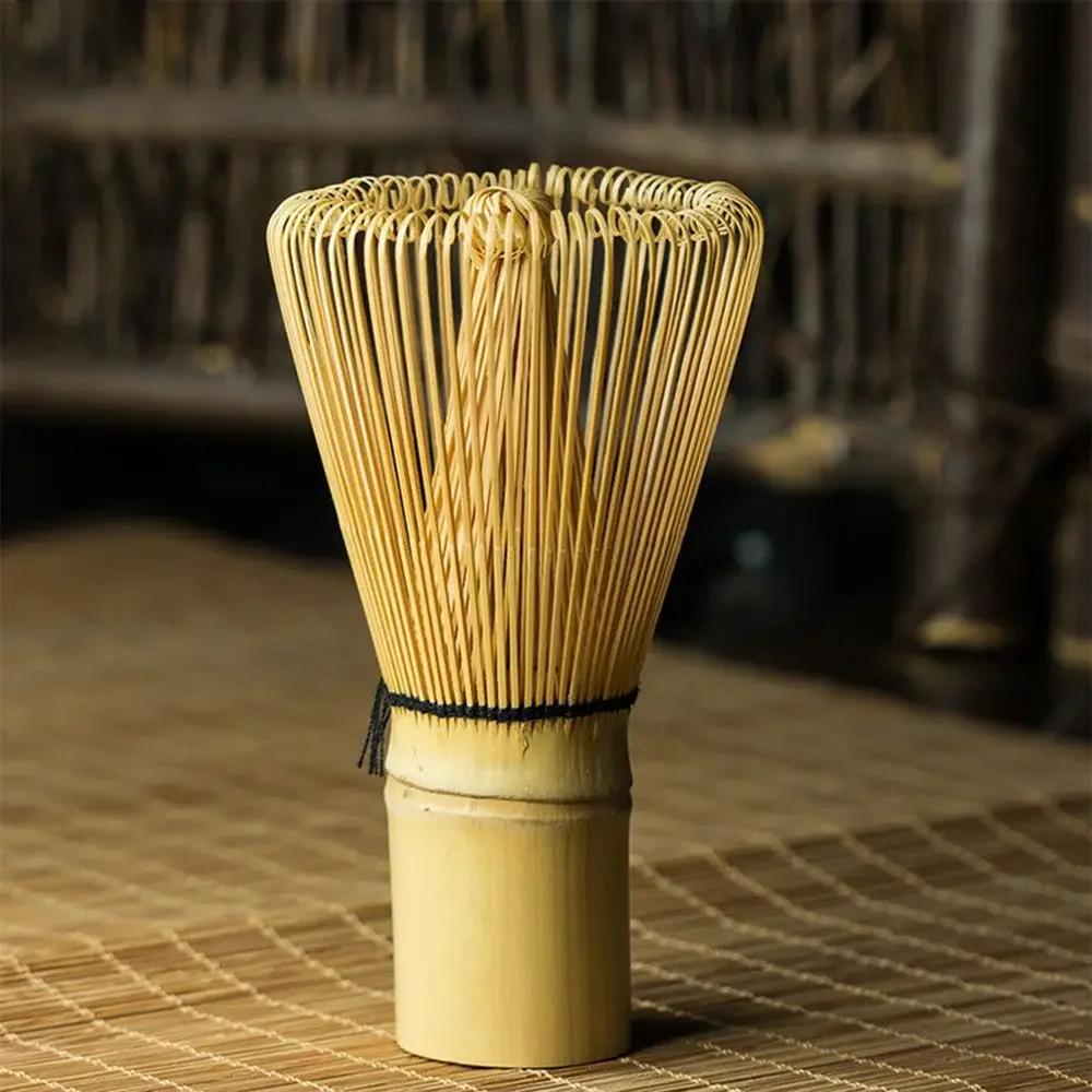 Hot DIY 80 Fringe Useful Matcha Green Tea Kitchen Bamboo Brush Bamboo Accessories Matcha Tea Powder Whisk Matcha Tea Tools