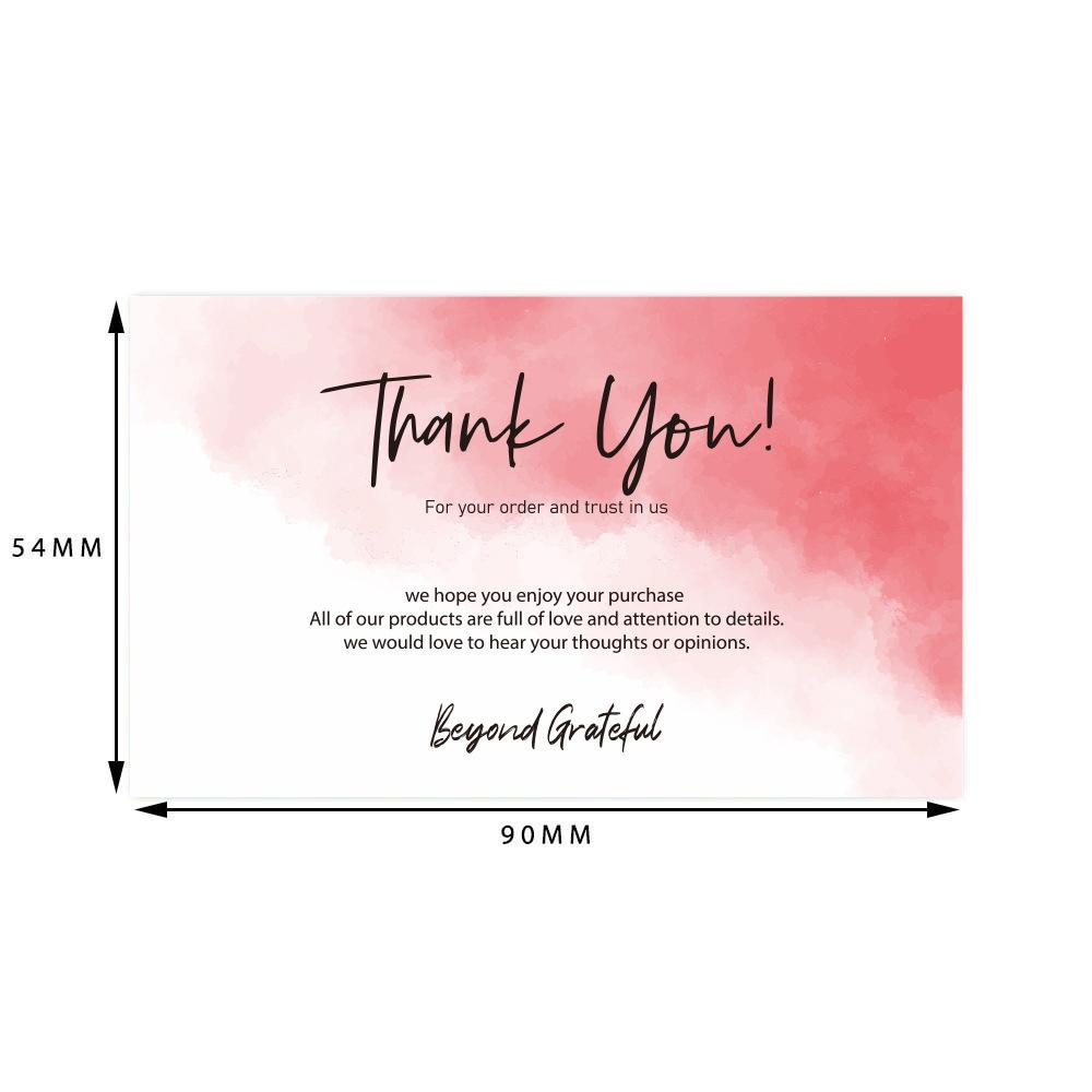 Inserts Supporting Small Businesses Appreciate Card Thank You For Your Order Beyond Grateful Labels