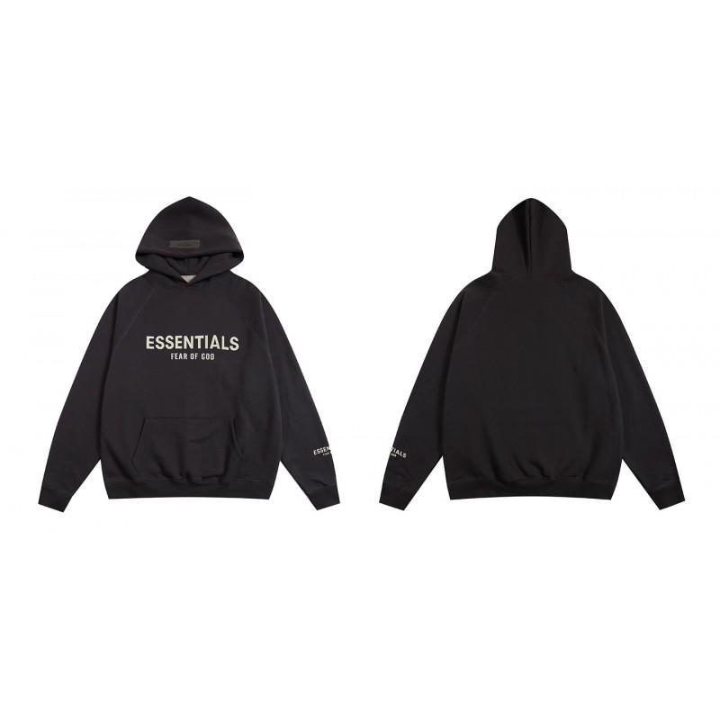 Sudadera con capucha Essentials para Hombre y Mujer, Oversize de Algodón con Forro Polar, Pulóver con Estampado de Letras, Ropa Deportiva Casual de Invierno
