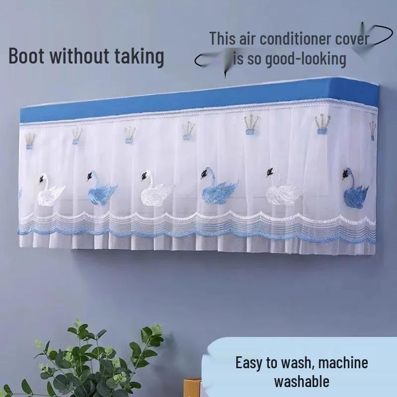 Air Conditioner Dust Cover: Windproof, Full Coverage, No Removal Needed