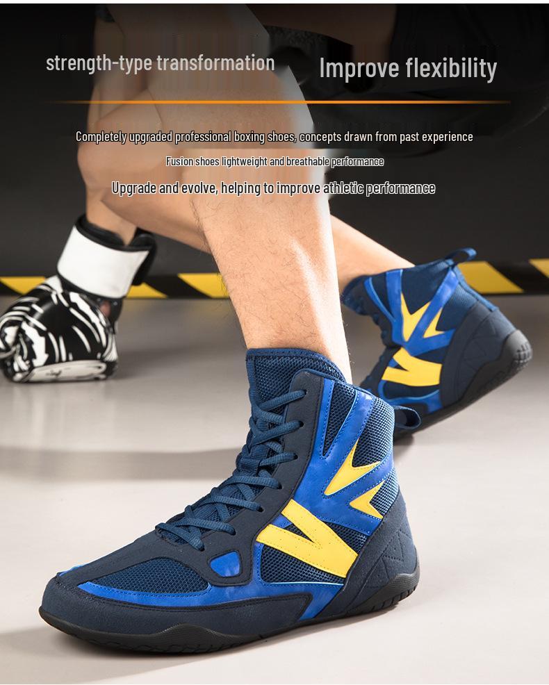 QJ-99-5 Unisex Plus Size Boxing & Sanda Non-Slip Training Shoes