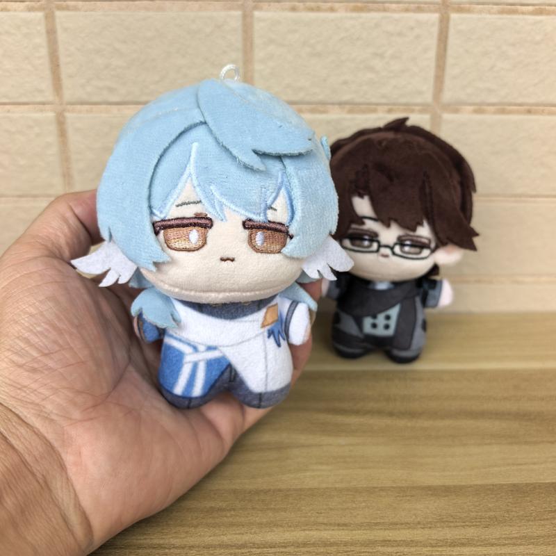 10cm Cosplay Game Honkai Star Rail Character Sunday and Welt Yang Cartoon Plush Toys Cute Funny Bag Keychain Anime Plushie Doll