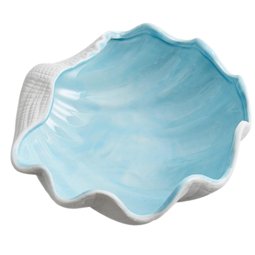 Heizi Seashell Decorative Tray, Stylish and Cute, West Coast Style, Perfect for Entryway Keys, Accessories, and Aquariums (Shell)