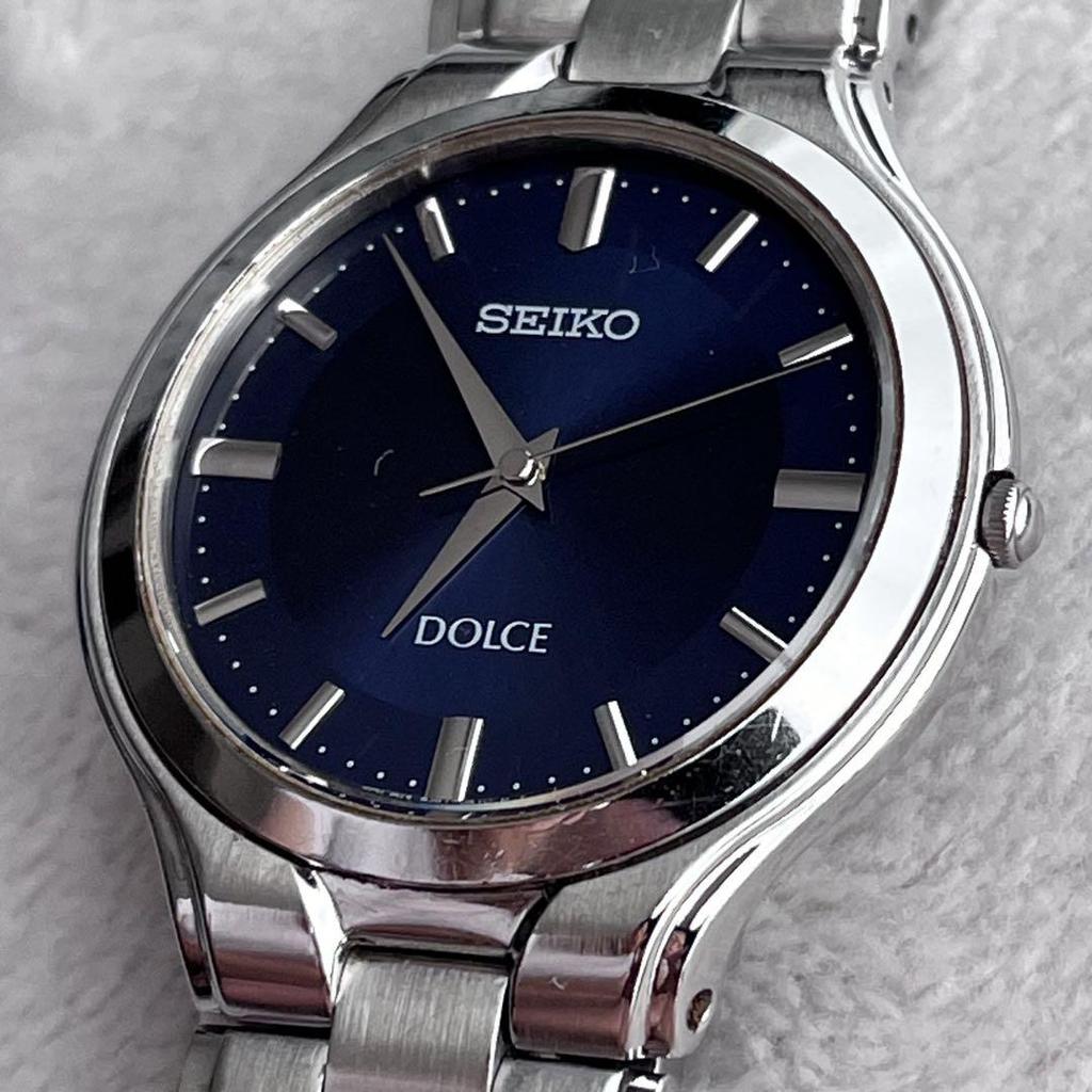 [USED] Working SEIKO DOLCE 8J41-0A10 Blue Dial