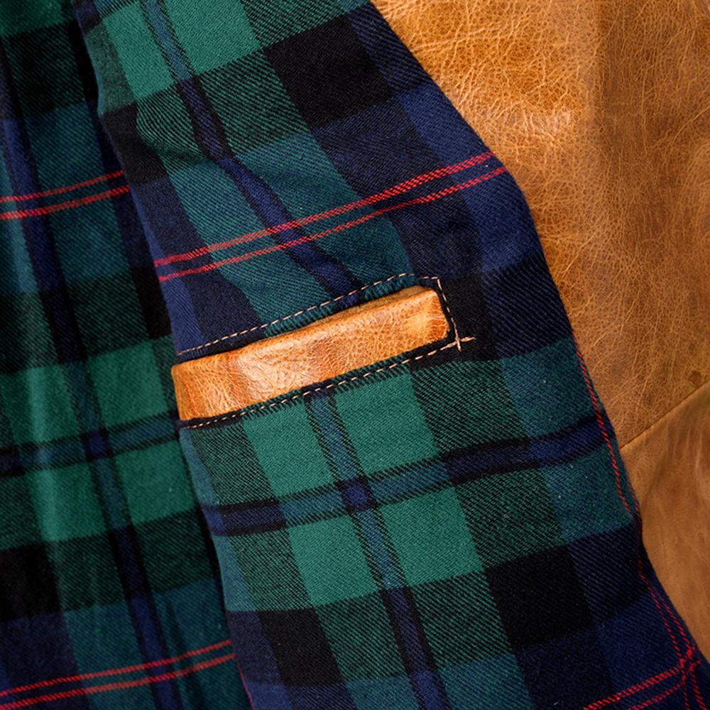 Natural Oil Waxed Cow Leather Jacket For Men Biker Clothes Yellow Soft Genuine Cowhide Coat Autumn