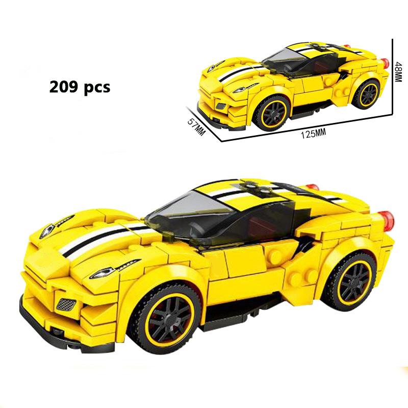 For Technical City Speed Champions Sports Car Racing Car Super Racers Figures Building Blocks Bricks Garage Toys Gifts Friends
