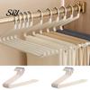 Wardrobe Organizer for Pants 10PCS Trouser Rack No Clips or Teeth Marks Hangers Space-saving Without Creases Hold Multiple Scarves Ties Multi-layer