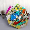 1pc Pokémon Pikachu & Friends Automatic Folding Umbrella, Portable 3-Fold Design with 8-Bone Iron Frame, Outdoor for Fans, Travelers, Everyday Use, Gi