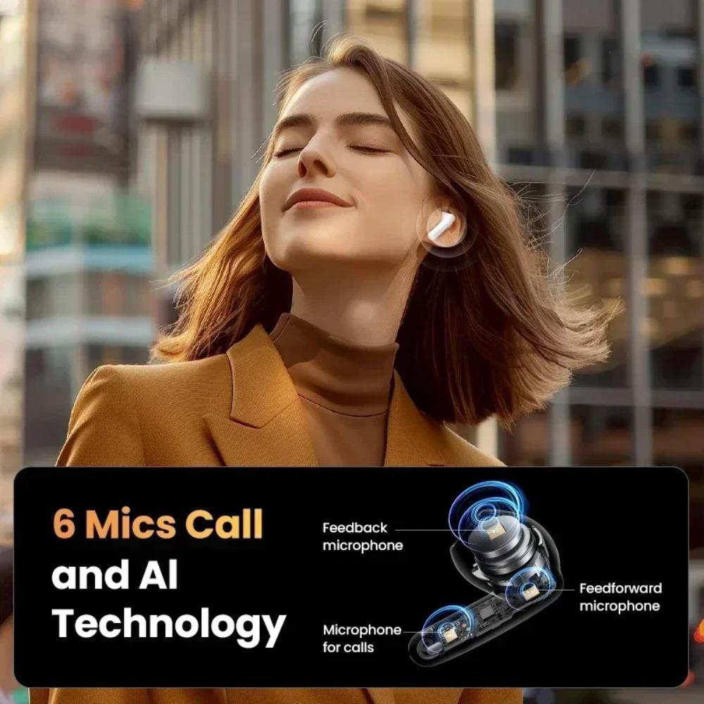 UGREEN HiTune H6 Pro Bluetooth Wireless Earphone LDAC Hi-Res o Sport Earbuds Custom Noise Cancelling Gaming Accessories Gift