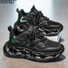 Summer new men's platform heightening shoes trendy student mesh casual sports shoes versatile straight