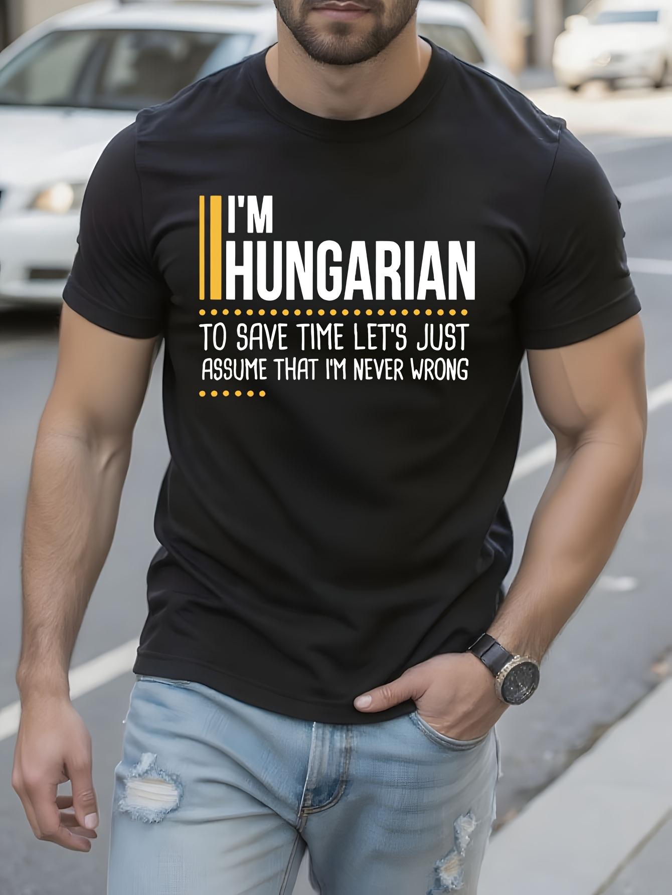 Funny Tshirt Funny Hungarian Pride Tshirt - LetS Assume H... M