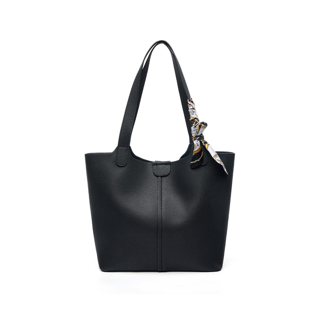 High End Feeling for Commuting To Work, Armpit Tote, Layered Cowhide, Women's Handbag, New Style, Large Capacity Shoulder Bag