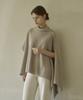 Eima Webbed Merino Wool Poncho Knit_2Color