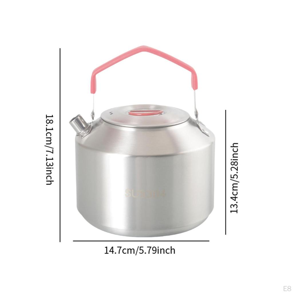 Camping Kettle Water Coffee Tea Pot for Boiling over Fire