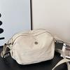 2025 Women's Korean Style Casual Single Shoulder Bag – Versatile, Multi-Layer Canvas Crossbody for Phone and Essentials