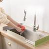 50cm Silicone Sink Baffle Splash Guard with Suction Cup Nordic Windshield Water Plate Kitchen Splash Proof Water Blocking Strip