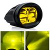 20W Motorcycle Bike Headlight Bright LED Driving Fog Spotlight Lamp White Yellow Car Accessories Automotive Work Lights