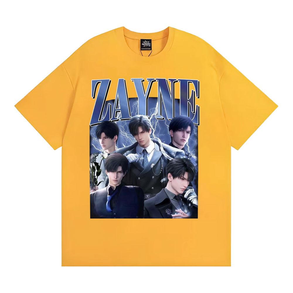 Anime Girl Dinner Zayne Love Retro Graphic T Shirt Men Women Hip Hop High Street Tee Shirt 100% Cotton Short Sleeve T-shirt Tops