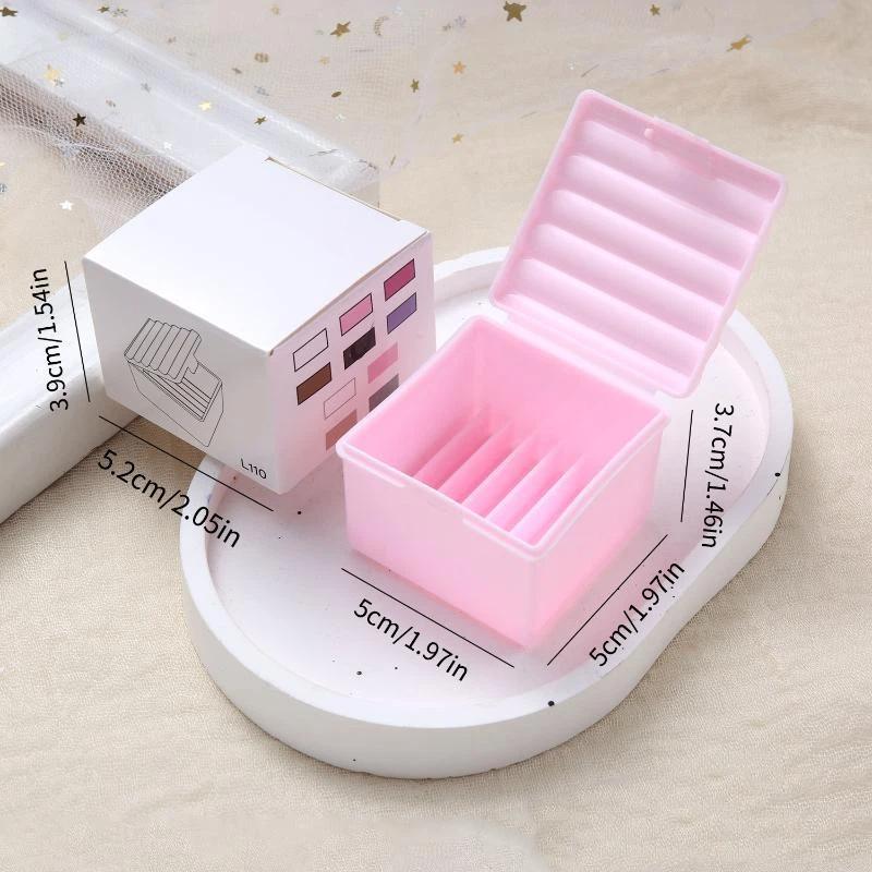 1Pcs Nail Art Brush Uv Acrylic Gels Parts Nail Tool Holder Cup With Dual Use Lid Brush Stand Palette Separate Cleaning Ridges