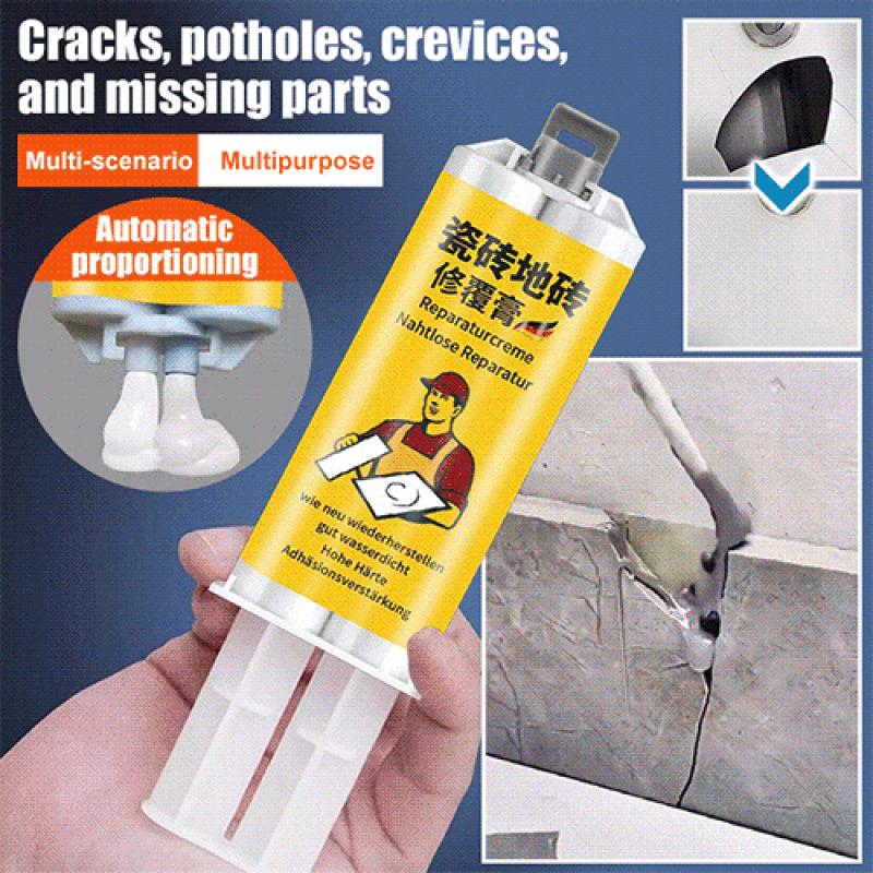 Sada na opravu prasklin v dlaždicích a kameni Nastavitelná barevná opravná pasta na dlaždice Opravná pasta na díry v podlahových dlaždicích 85 g s nástroji Oprava prasklin
