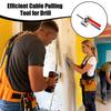 Wire Puller Heavy Duty Handheld Wiring Tools 8mm Wire Tugger for Electrician for Pipe Narrow Spaces Wall Underground Data Center