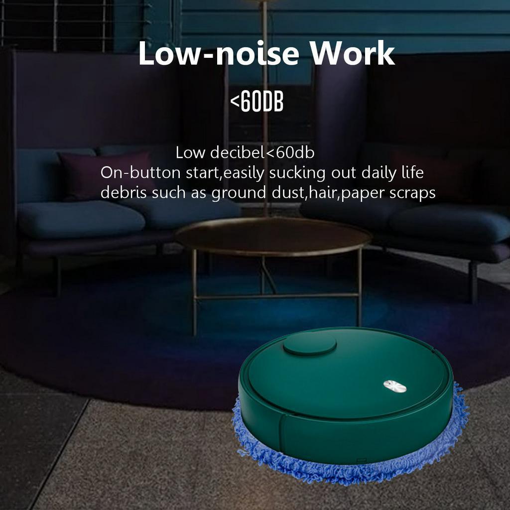 1200mAh Auto Robot Vacuum Cleaner Multi-function Cleaning Machine Intelligent Mop Dust Cleaner UV Sterilization Household Cleaning Robot Green/White