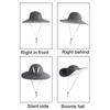 Men's Solar Powered Rechargeable Fishing Hat With Fast Drying and High Speed Fan For Outdoor Activity Fishing Headwear