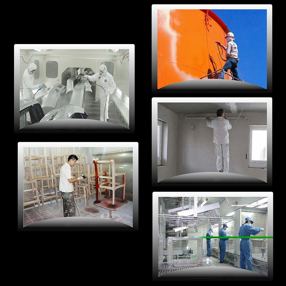 PQ-2 Silver Anti-Rust Paint Sprayer Pneumatic Sprayer HVLP Spray Paint Machine