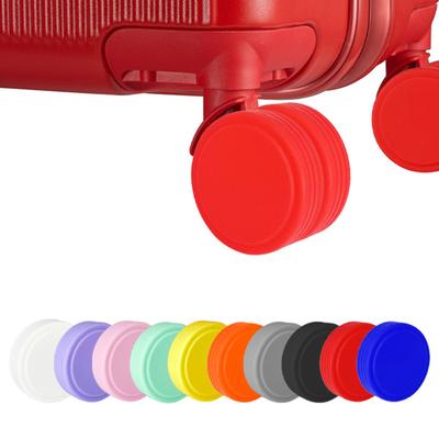 Copriruote per bagagli in silicone Protezione per ruote antirumore Accessori per valigie antiusura Facile installazione Anelli per ruote ammortizzanti per la casa