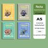 Soft Leather Student Notebook - A5/B5 Lined, Thick Cartoon Diary