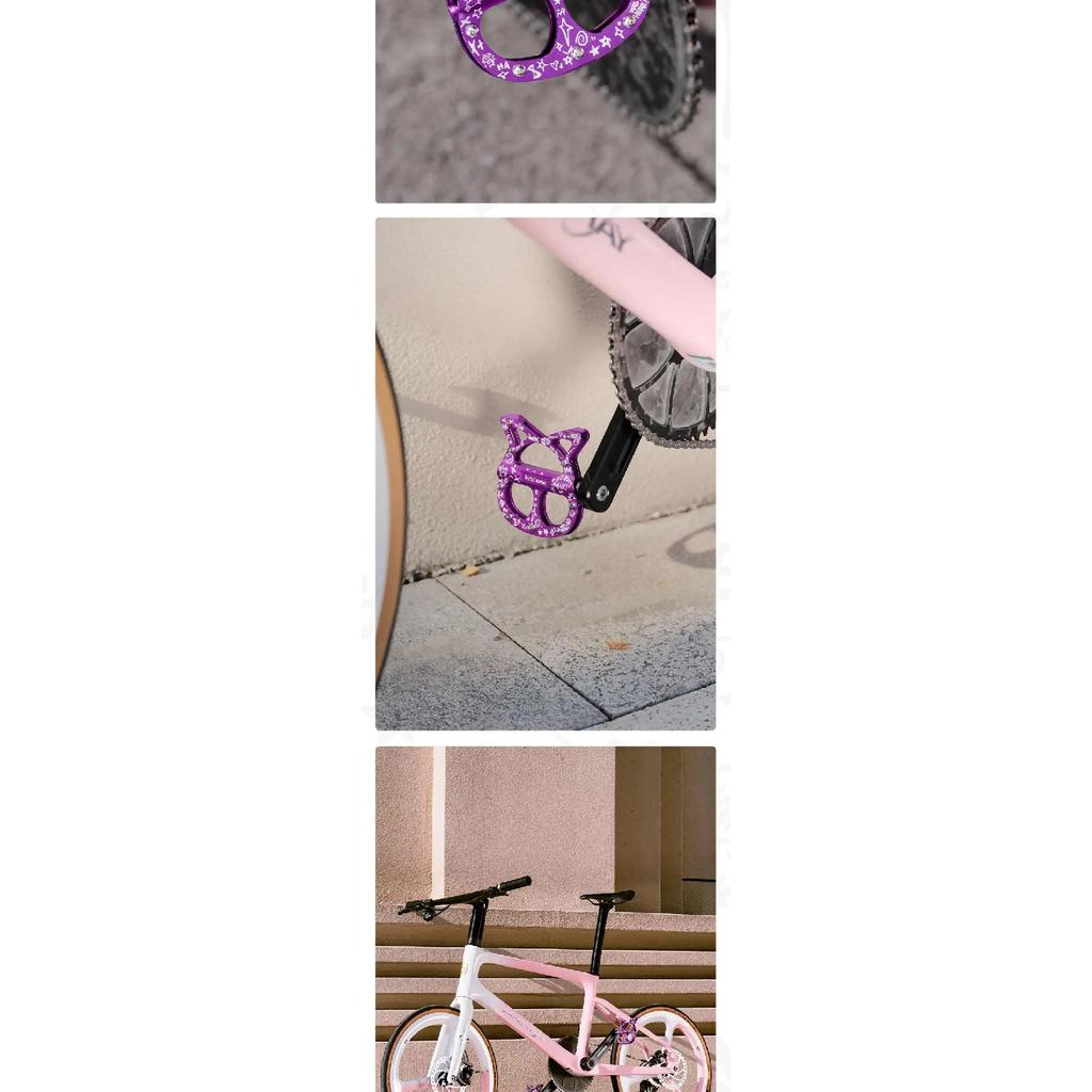 WEST BIKING Bicycle Pedals 3 Bearing Cat Shaped MTB Road Bike Pedals Flat Platform Seal Bearings Cycling Pedals Bike Accessories