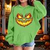 Kinder Halloween Kapuzenpullover mit Aufdruck Lässiger lockerer Pullover für Jungen Mädchen Party und Alltag