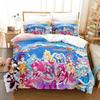 Anime Pretty Cure Bedding Set Boys Girls Twin Queen Size Duvet Cover Pillowcase Bed Kids Adult Fashion Home Textile Customizable