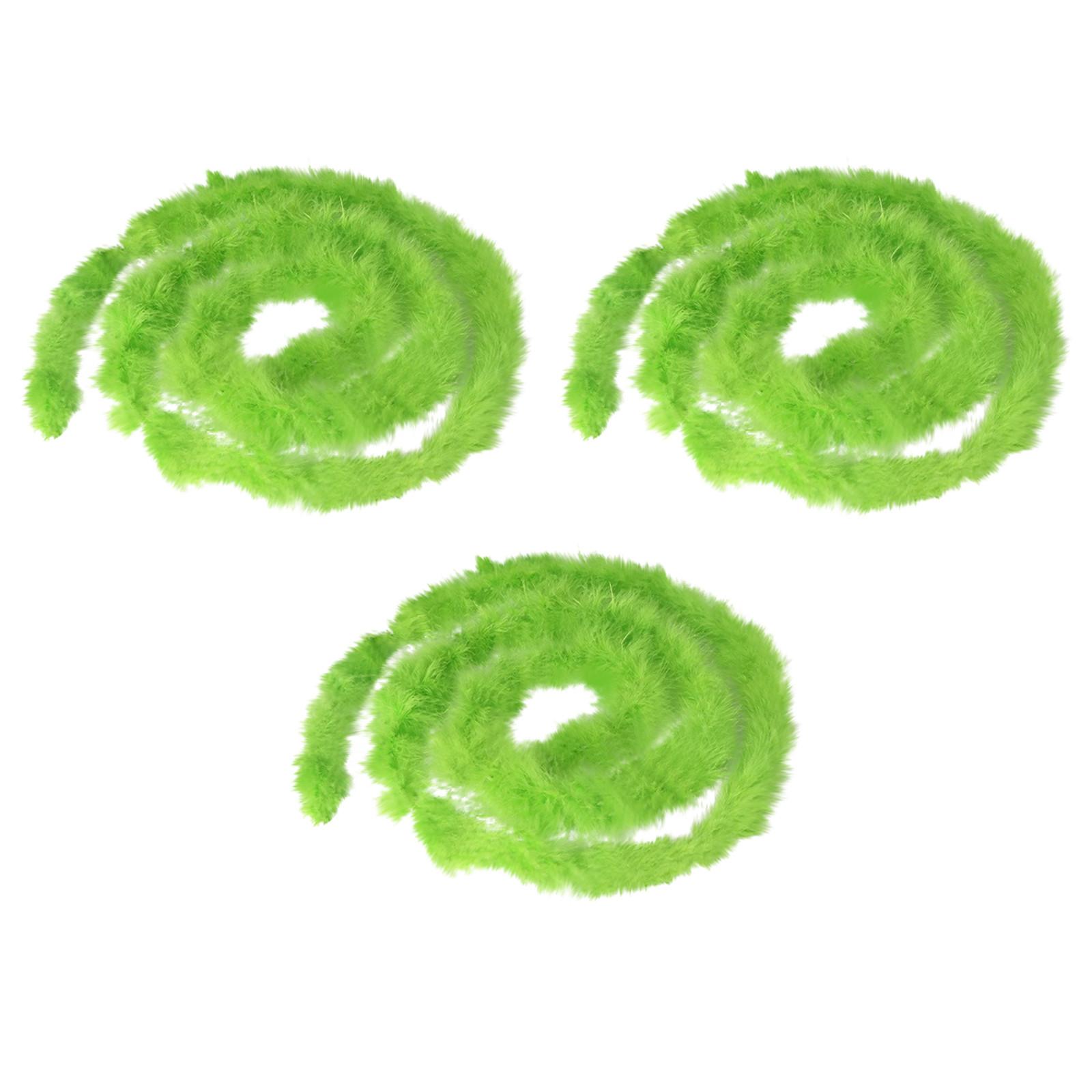 

3PCS Christmas Imitation Rabbit Fur Decorative 2025 Xmas Holiday Green/white Long Strip New Year Gift Strip Merry Xmas 2026