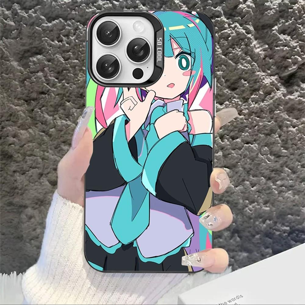 Cartoon Kawaii H-Hatsune Cute M-Miku Phone Case For IPhone 16 15 14 13 12 11 Pro Max X XR XSMAX 8 7 Matte Shockproof Back Cover