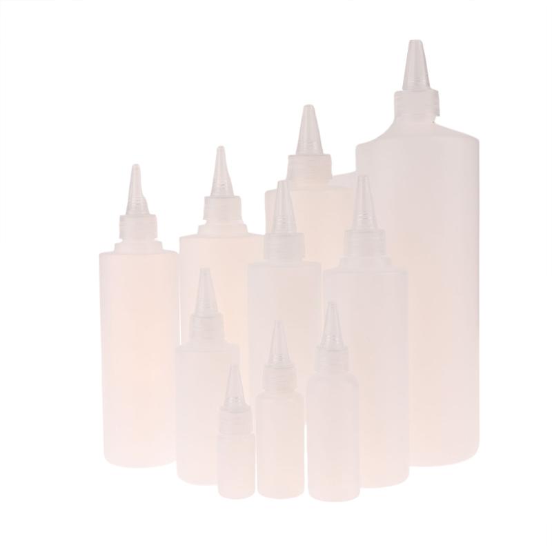 10-1000Ml Empty Plastic Squeeze Dropper Bottle With Screw Cap Semi-Transparent Eyes Liquid Ink Oil Paint Pigment Container