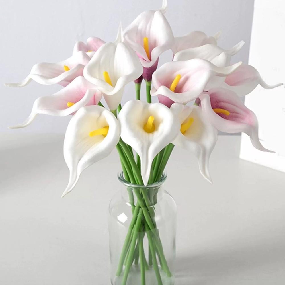 Real Touch Silk Calla Lily Bouquet Artificial Calla Lilies