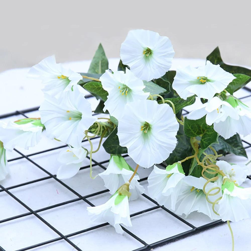 Artificial Flowers Background Fake Flower Morning Glory Christmas Decorations For Home Decor Garden Wedding Decoration 35cm