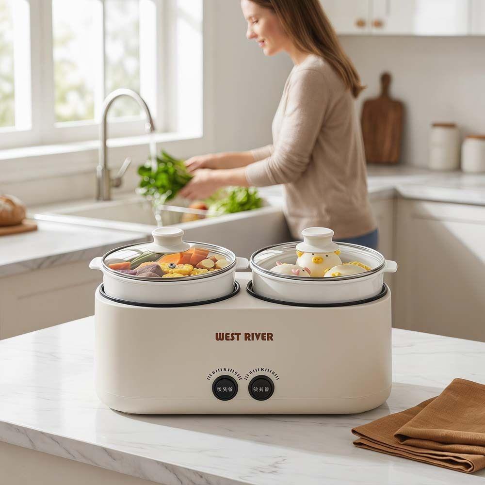 Automatic Insulation Double-bile Rice Cooker Multi-Functional Non-stick Hot Pot Kitchen Appliance