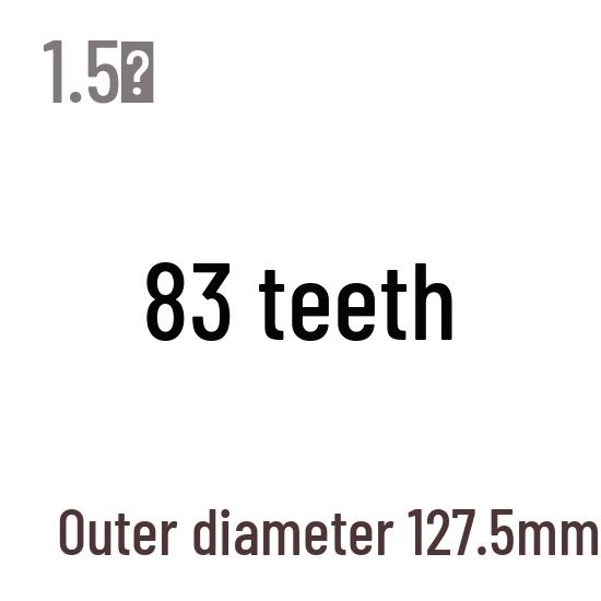 1,5M Modul Stirnrad, 13-120 Zähne, Stahl Zahnstange, 45 Stahl, Wärmebehandelt