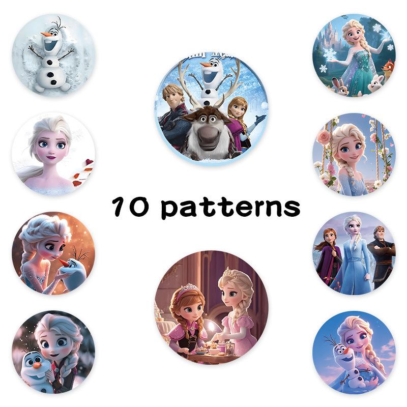 500pcs/Roll Frozen Princess Elsa Cartoon Sealing Sticker DIY PVC Laptop Decals Decoration Stiker Reward Gift Toys