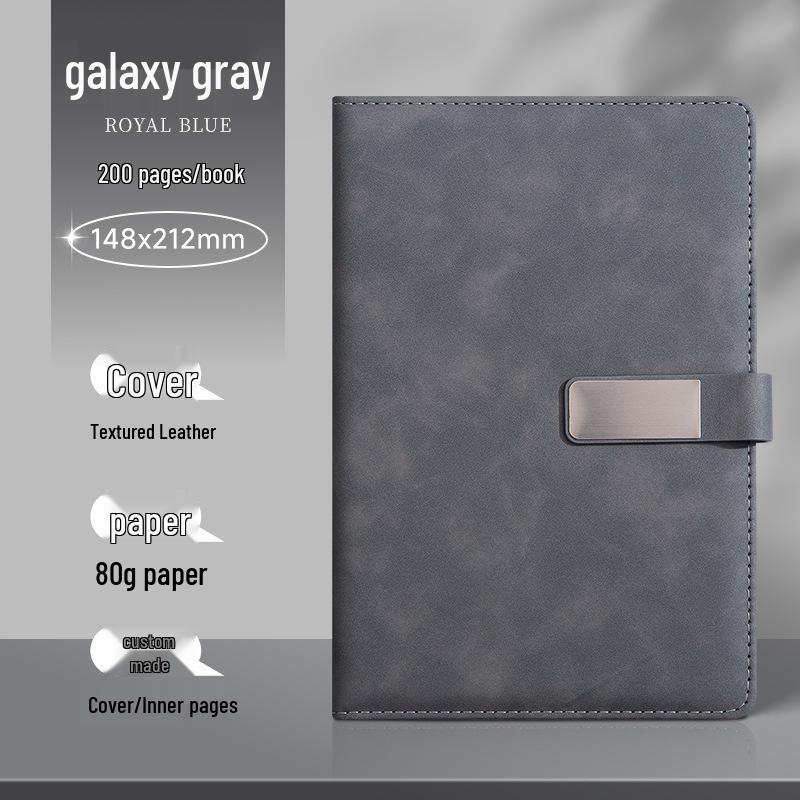 Custom Logo A5/B5 Leather Notebook Gift Set for Office Meetings
