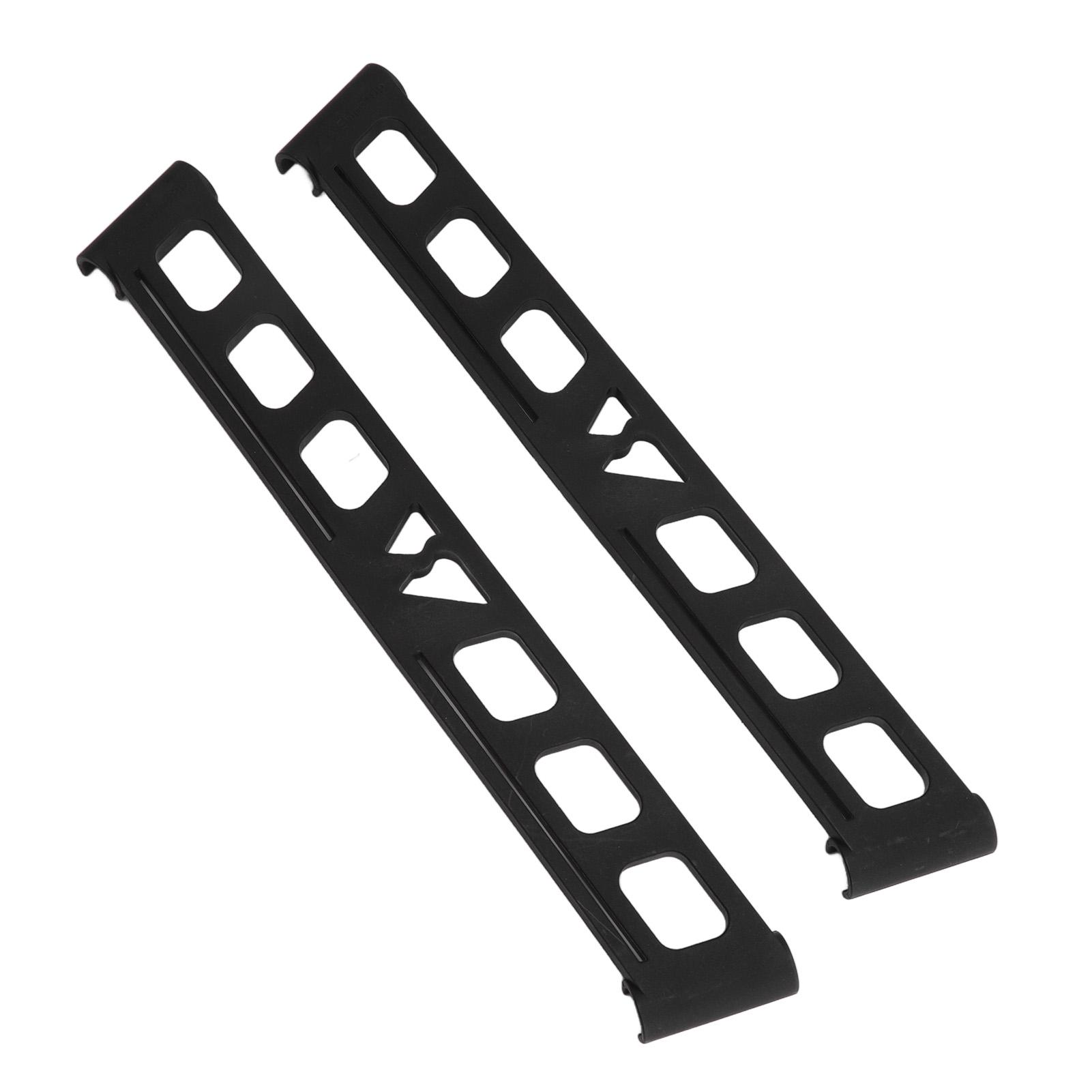 2 шт. Походная полка Боковая пряжка Черный нейлоновый материал Портативная полка для посуды для улицы Боковая пряжка для размещения L